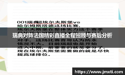 瑞典对阵法国精彩直播全程回顾与赛后分析